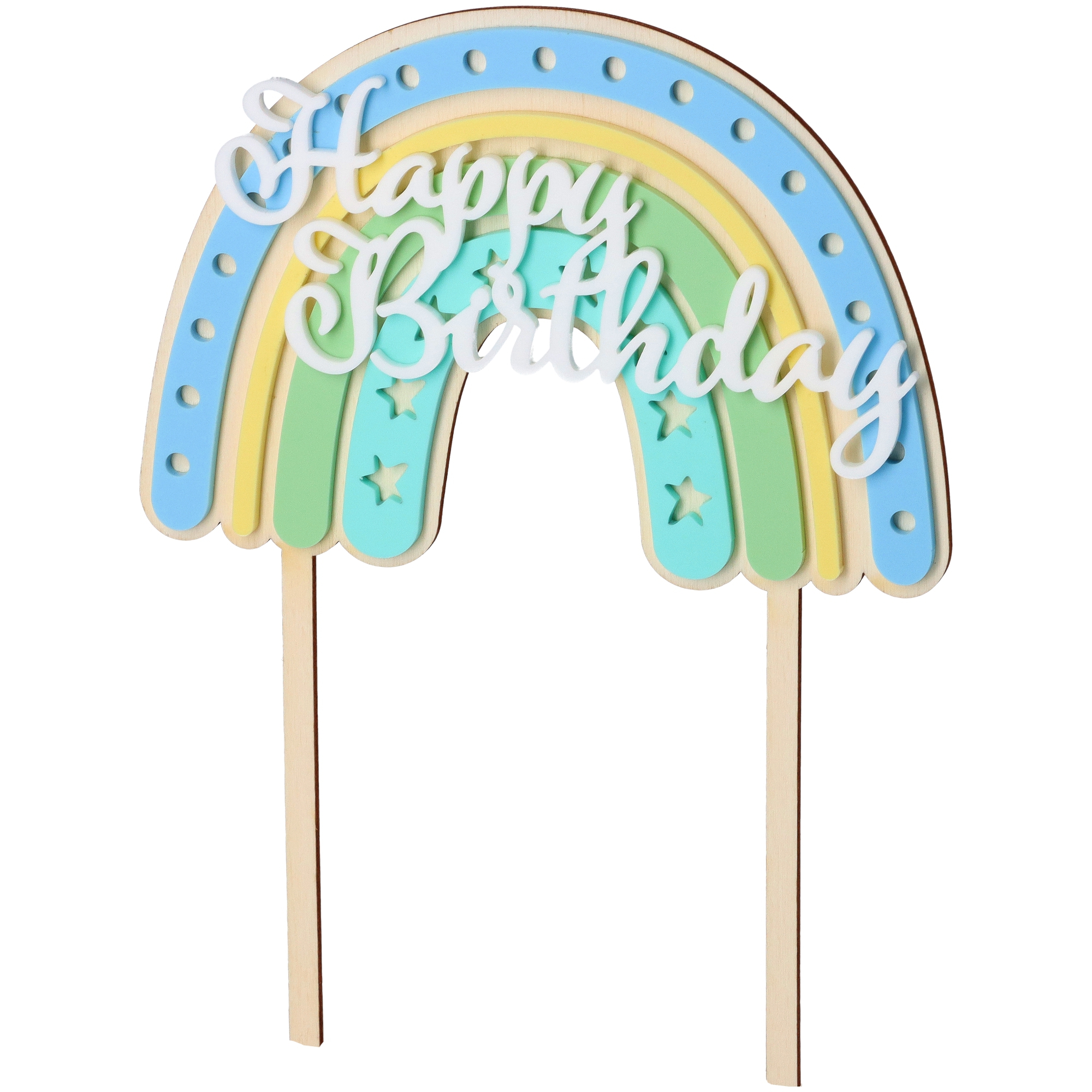 Goodtimes Cake Topper Regenbogen Happy Birthday