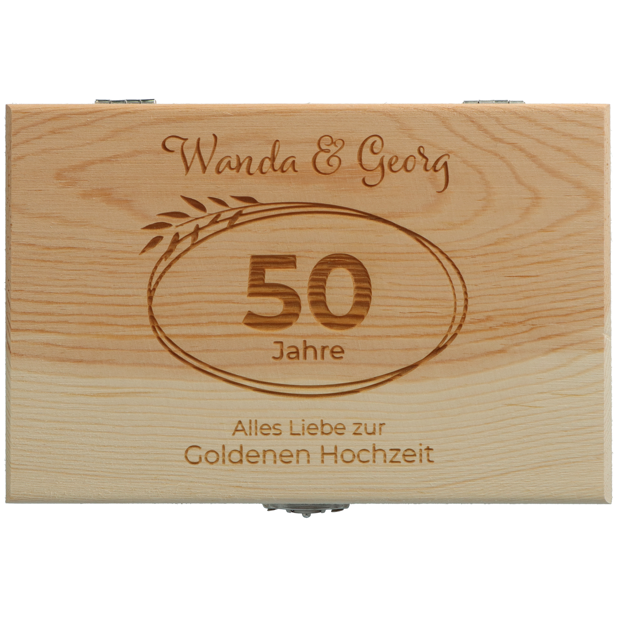 Goodtimes Geschenkbox Goldene Hochzeit + Namen